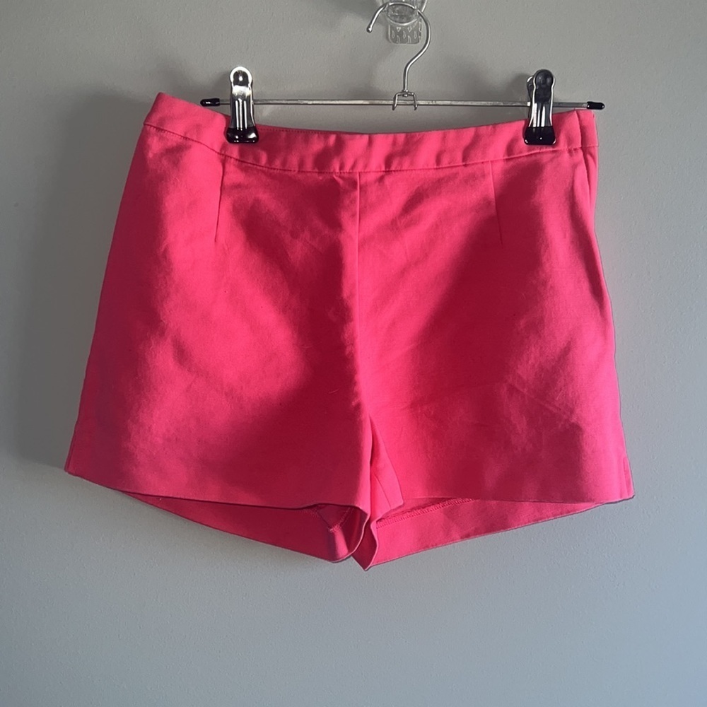 H&M hot pink shorts with side zipper